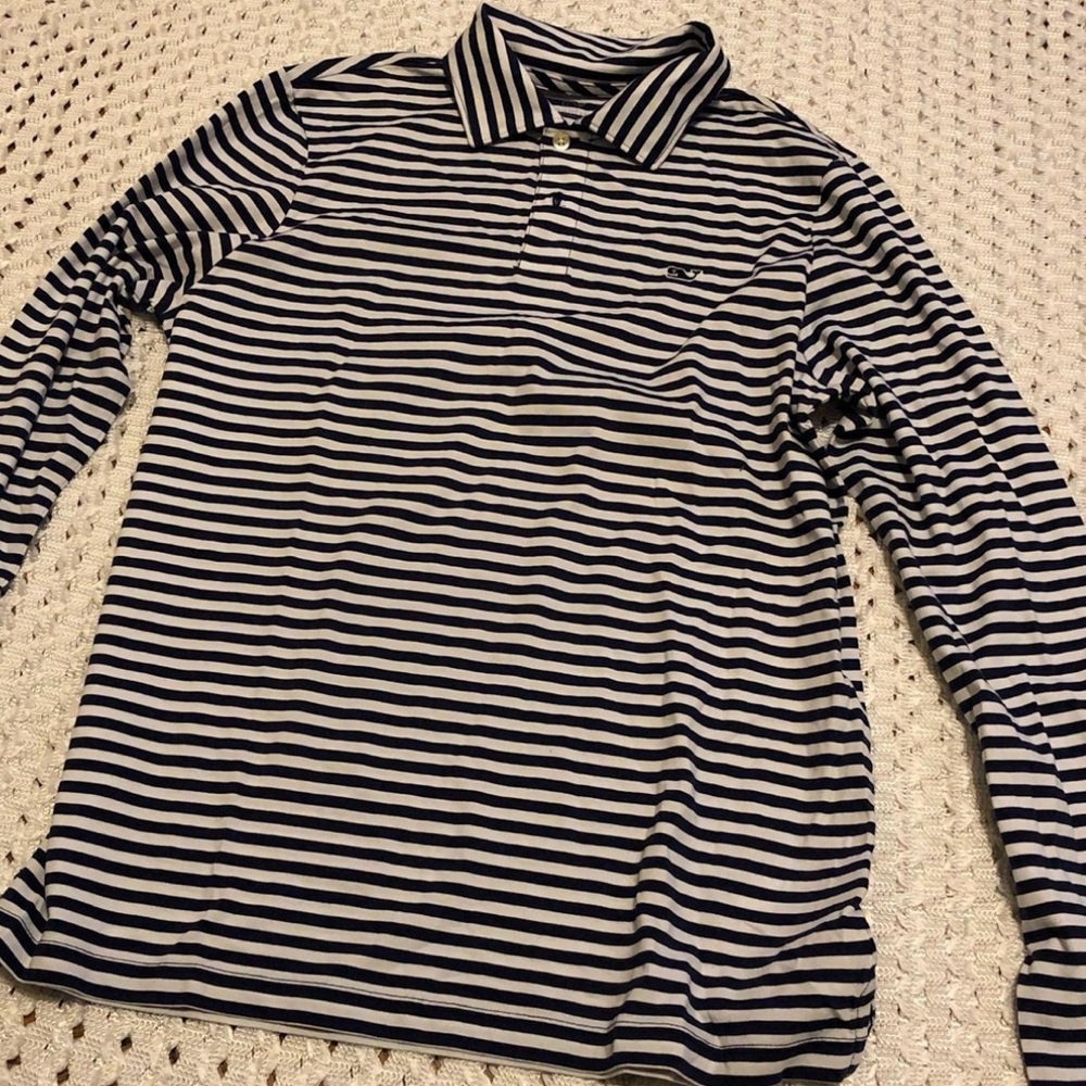 Mens Vineyard Collar Long sleeve top